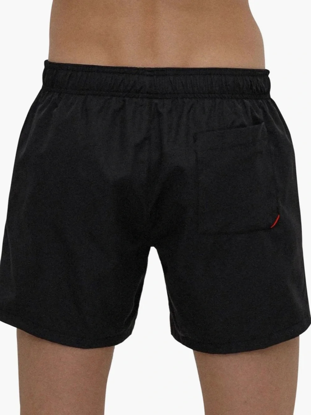HUGO Black Mens polyester swim trunks
